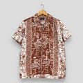 Other Vintage Hawaii Aloha Brown 70s Surf Shirts Medium