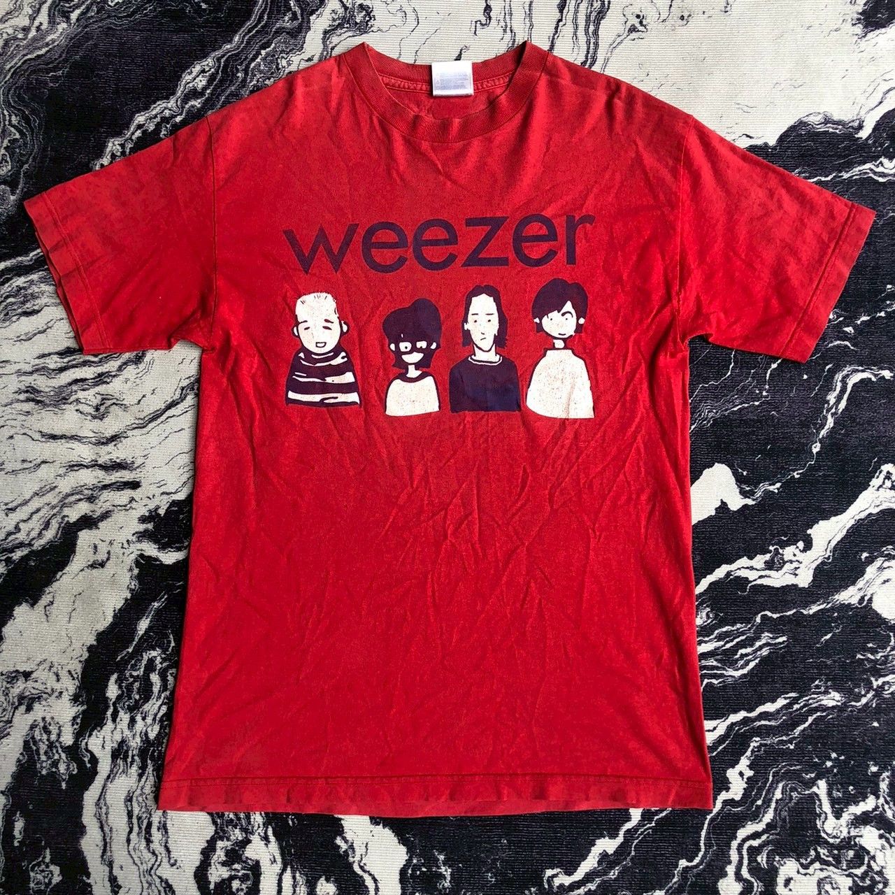 Band Tees Vintage Weezer Album Tour Men S Graphic Tee 2000s