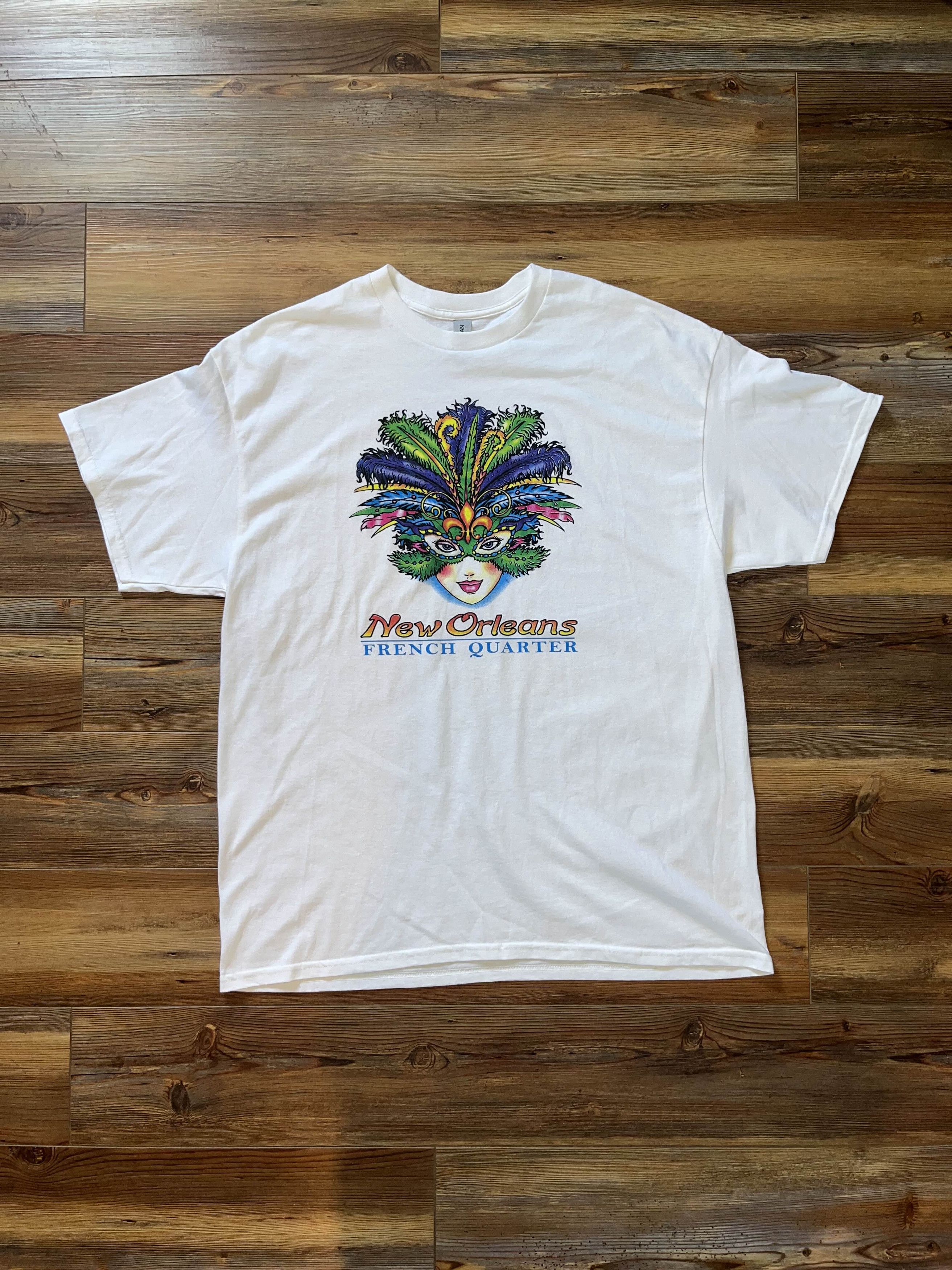 Vintage 90s Y2k New Orleans French Quarter Mardi Gras Shirt Hoodie, Sweatshirt | FlexRushtees.com
