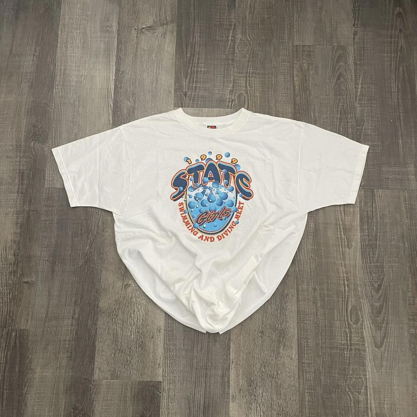 Vintage Fruit Of The Loom Vntg 1999 State Pre Shrunk Tee Xl Hoodie, Sweatshirt | FlexRushtees.com