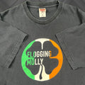 Fruit Of The Loom Vintage Flogging Molly Band T Shirt Mens L Black 90s Y2k Celtic Punk Graphic Crew Hoodie, Sweatshirt