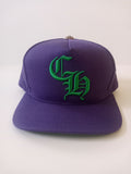 Hearts Chrome Hearts Purple And Green Snapback New One Size