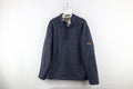Vintage Orvis Spell Out Deep Pile Fleece Lined Half Zip Sweater