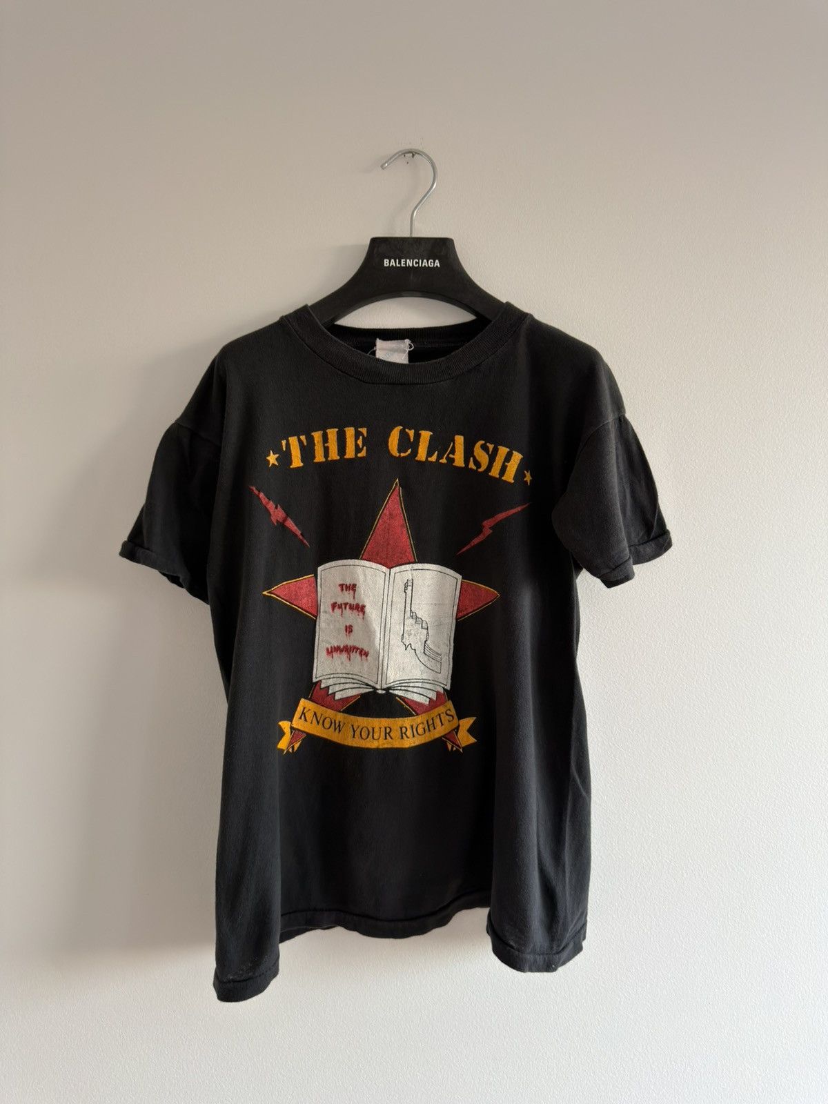 Vintage 80s The Clash Punk Rock Bootleg T Shirt Hoodie, Sweatshirt | FlexRushtees.com