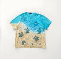 Vintage 1996 Liquid Blue Sea Turtle Beach Shirt