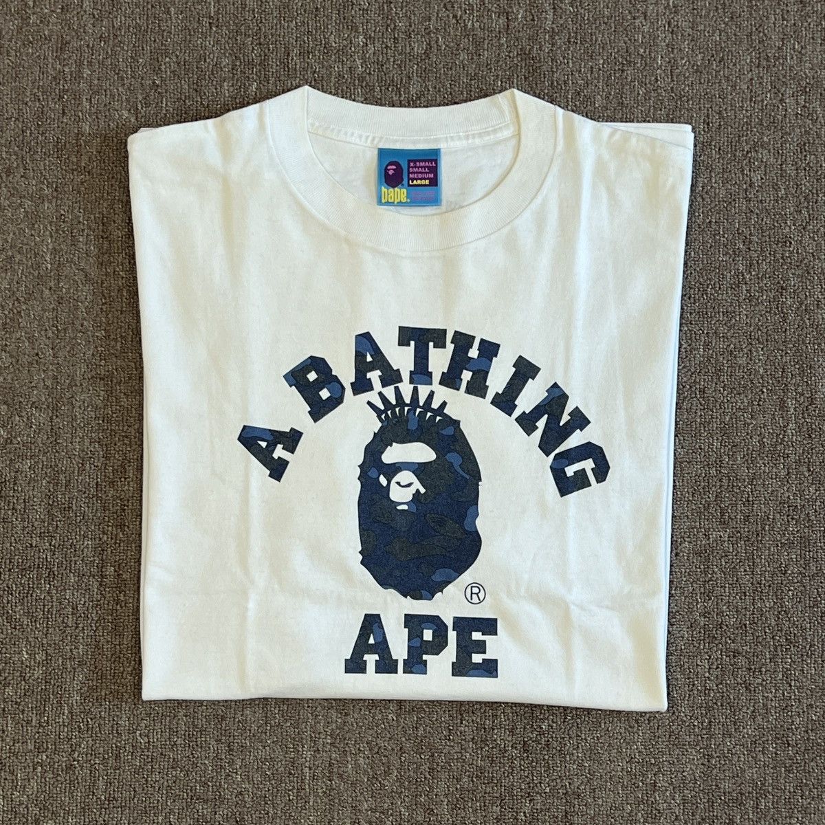 Bape New York Store Camo College Tee Hoodie, Sweatshirt | FlexRushtees.com