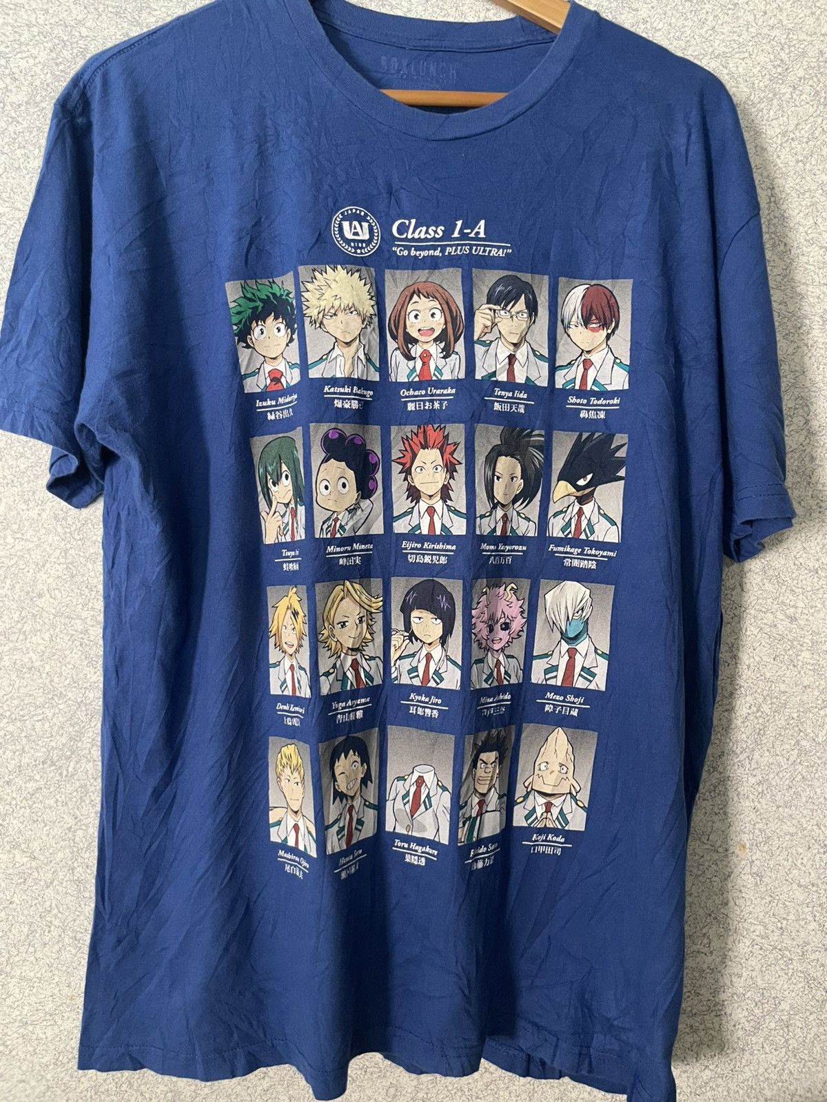 Anime My Hero Academia Class 1 A Blue Shirt
