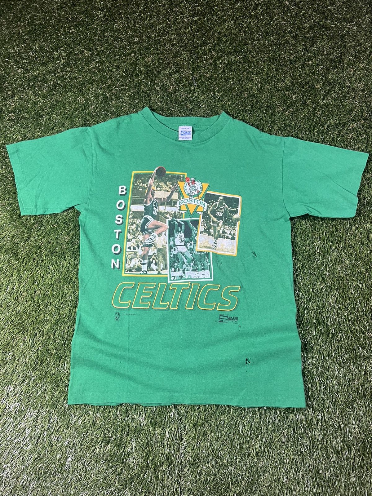 Salem Sportswear Vintage 90s Salem Sports Boston Celtics Nba Reggie Lewis Tee Hoodie, Sweatshirt | FlexRushtees.com