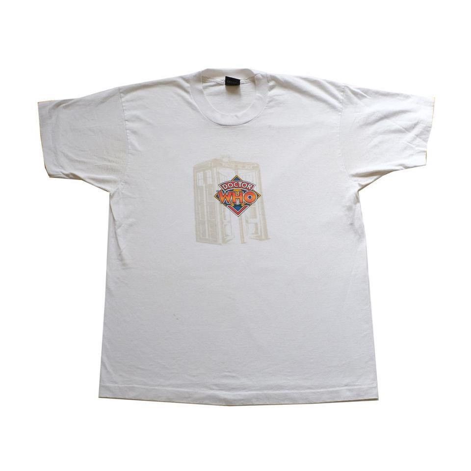 Other Doctor Who White Crew Neck Vtg 80s Tee By Screen Stars L