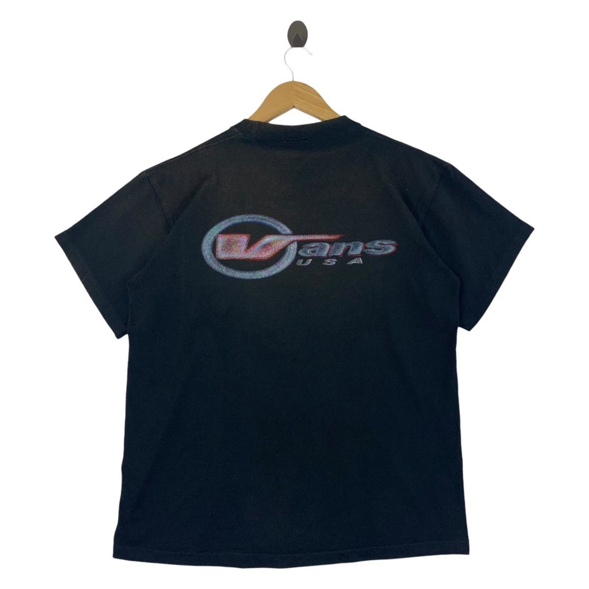 Vintage Vans Big Logo Printed Tee Hoodie, Sweatshirt | FlexRushtees.com