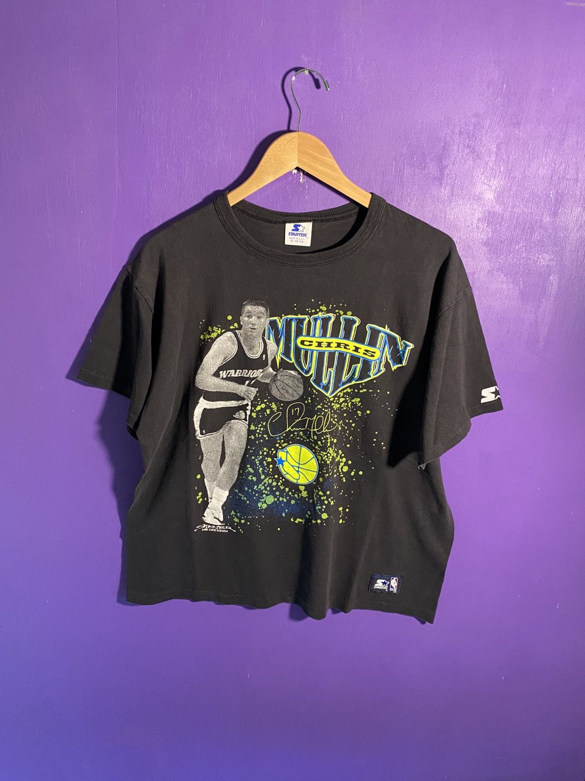 Vintage 1989 Starter Warriors Chris Mullin Player Tee
