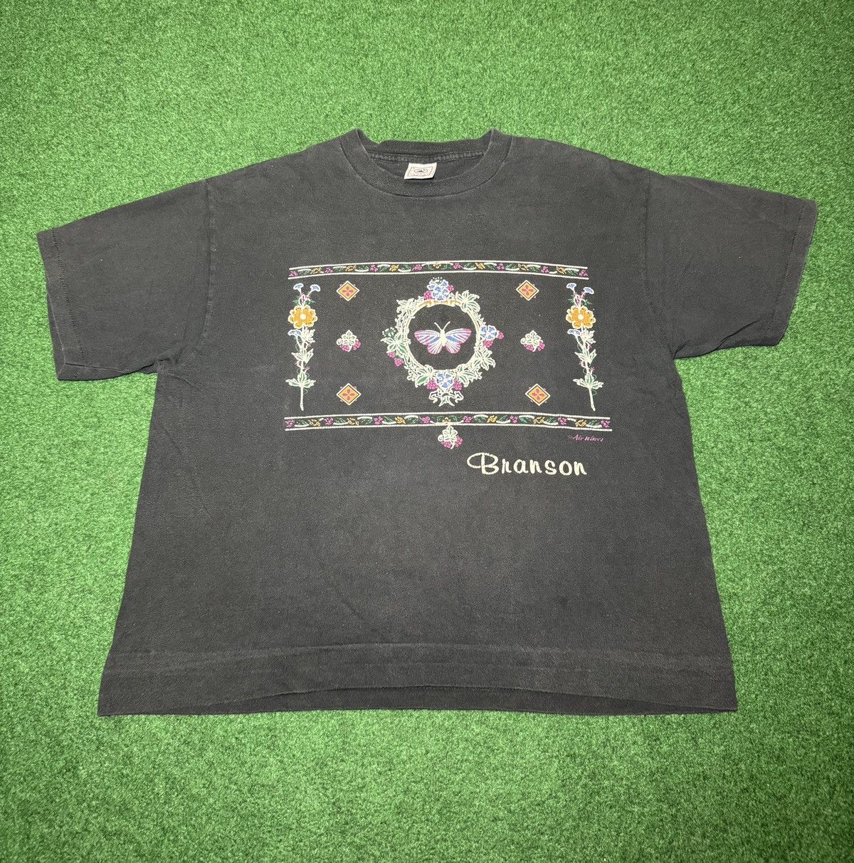 Vintage 90s Southwestern Desert Flower Floral Aztec Boxy T Shirt