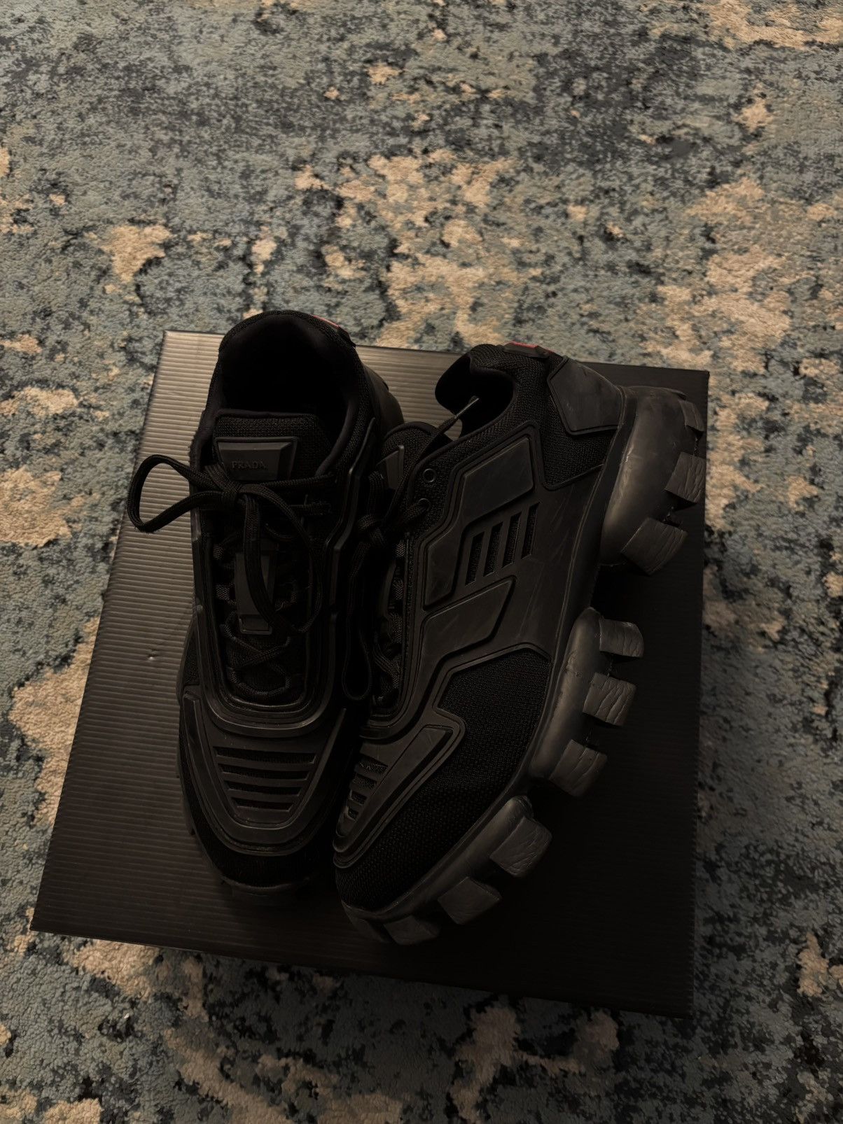 Prada Cloudburst Thunder Black Size 10 Worn Lightly Og All
