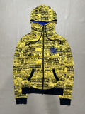 Hysteric Glamour Japanese Co Lu Full Poem Zip Up Hoodie