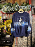 Vintage 80s Christmas Winter Wonderland Angel Aop Crewneck T-Shirts, Hoodie, Sweatshirt | FlexRushtees.com