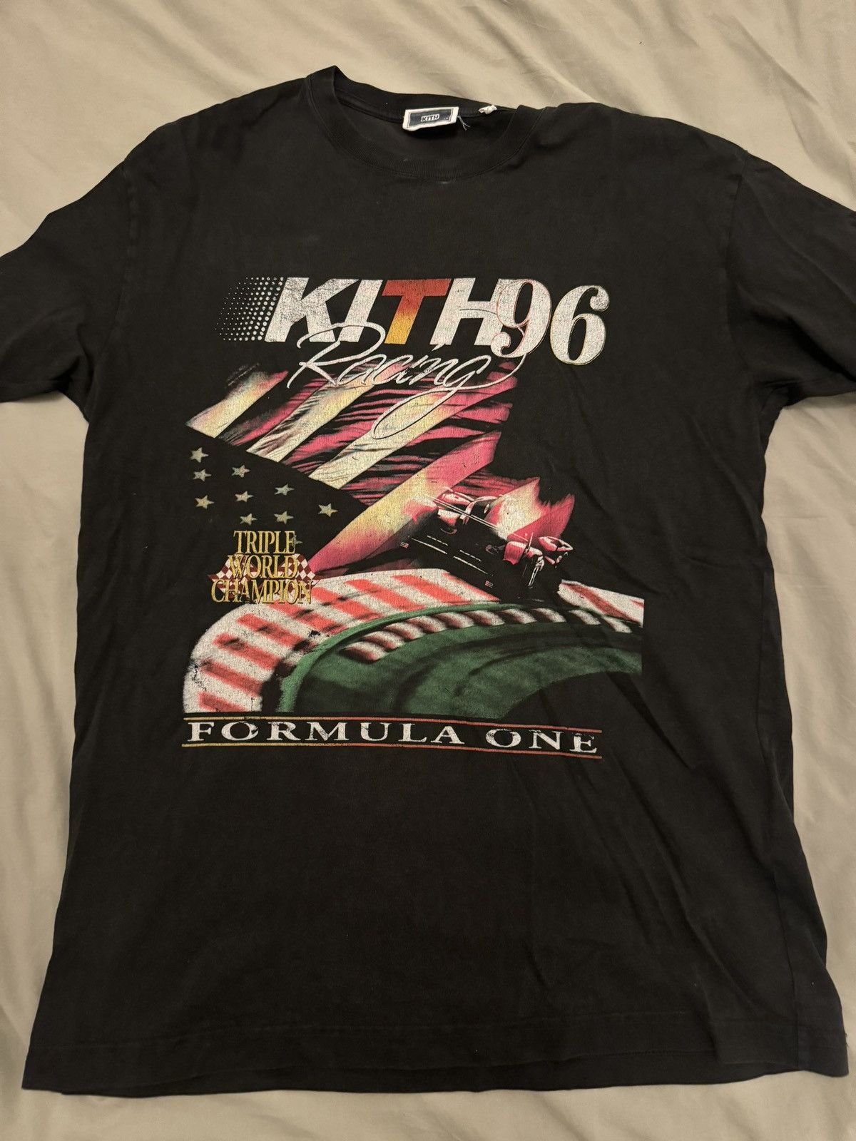 Kith Racing Vintage Tee Black Hoodie, Sweatshirt | FlexRushtees.com