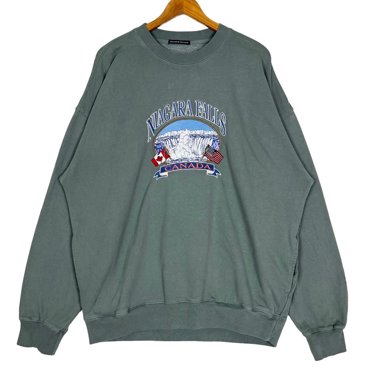 Vintage Niagara Falls Canada Embroidery Crewneck Sweatshirt T-Shirts, Hoodie | FlexRushtees.com