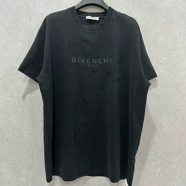 Givenchy Ripped Broken Slogan Logo Short Sleeve Size M T-Shirts, Hoodie, Sweatshirt | FlexRushtees.com