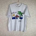 80s Vintage Club Med Art Tropical Beach Graphic T Shirt