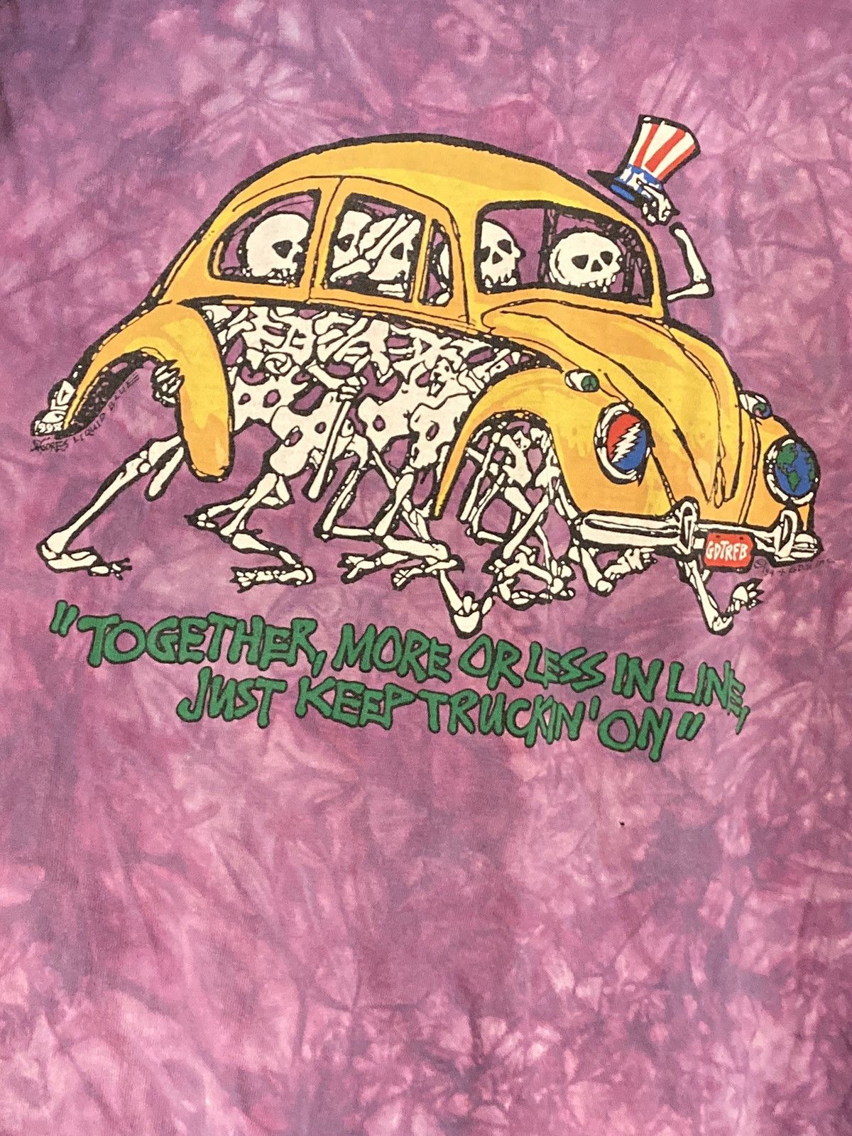 Vintage Grateful Dead Truckin Tee 1994 Hoodie, Sweatshirt | FlexRushtees.com