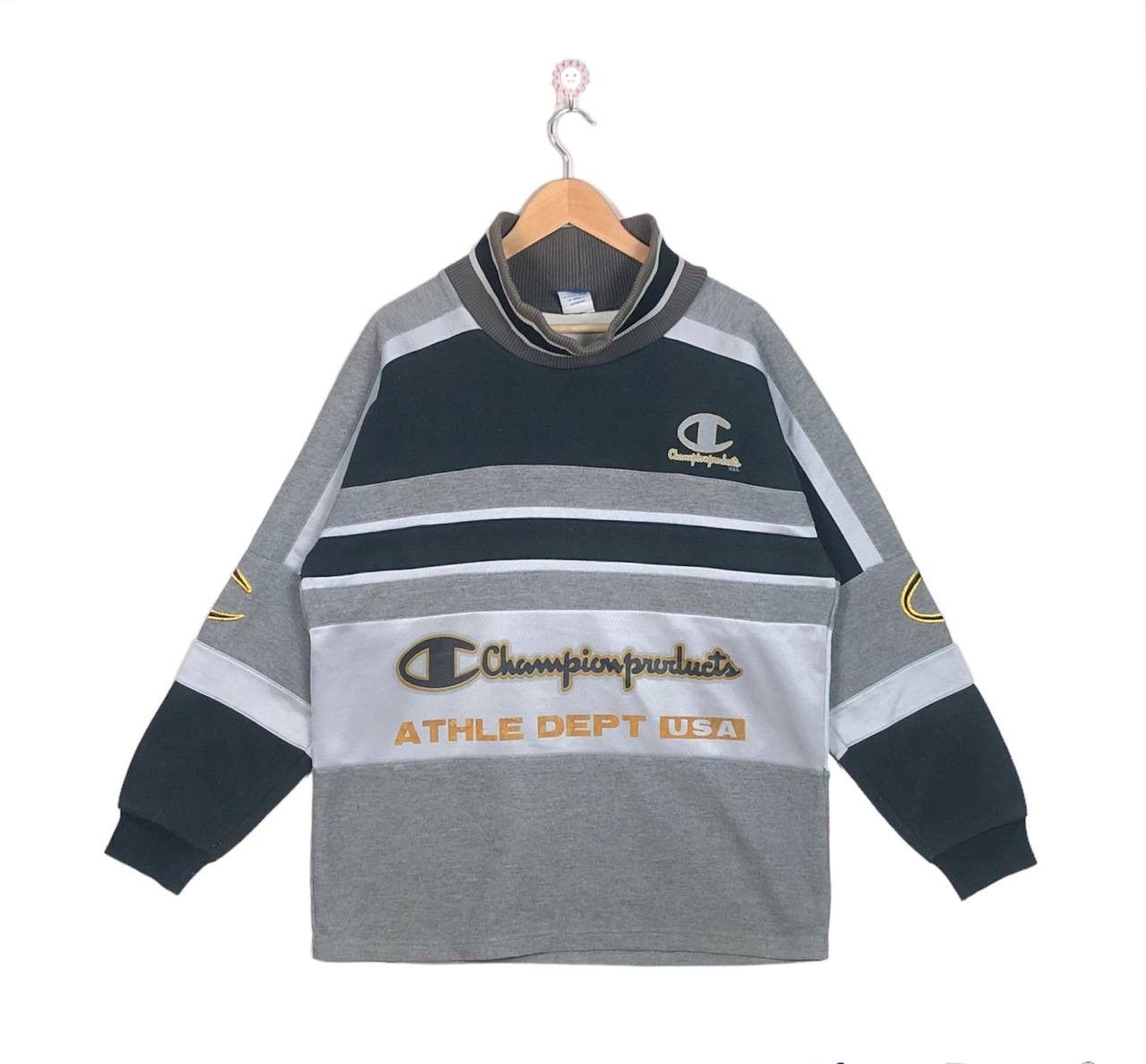 Vintage 90s Champion Colorblock Jumper Sweatshirt Winter