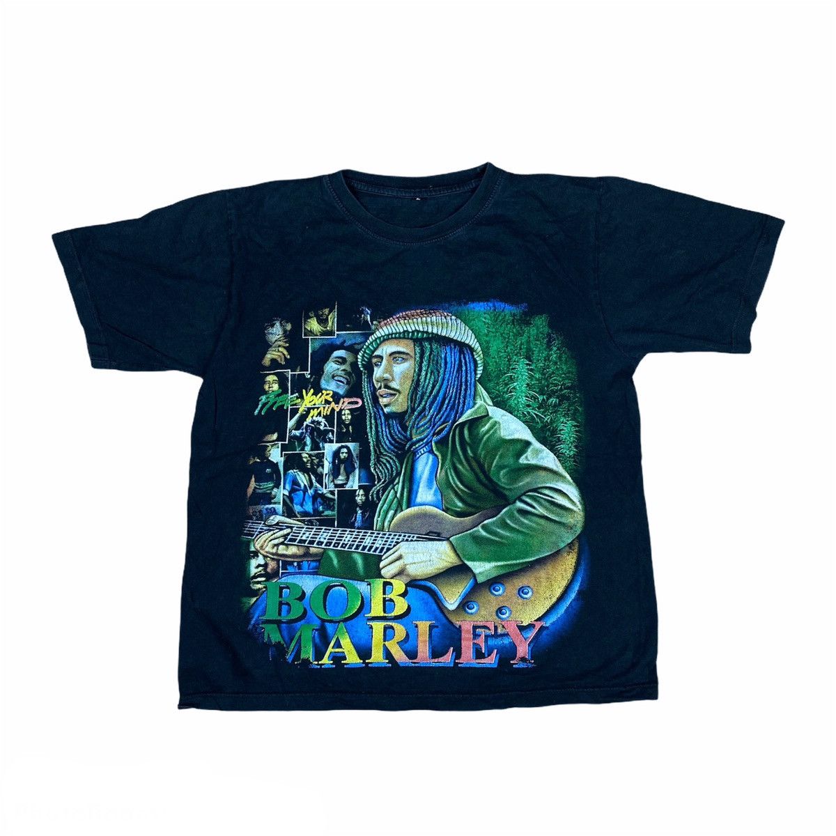 Bob Marley Vintage T Shirt Big Logo Hoodie, Sweatshirt | FlexRushtees.com