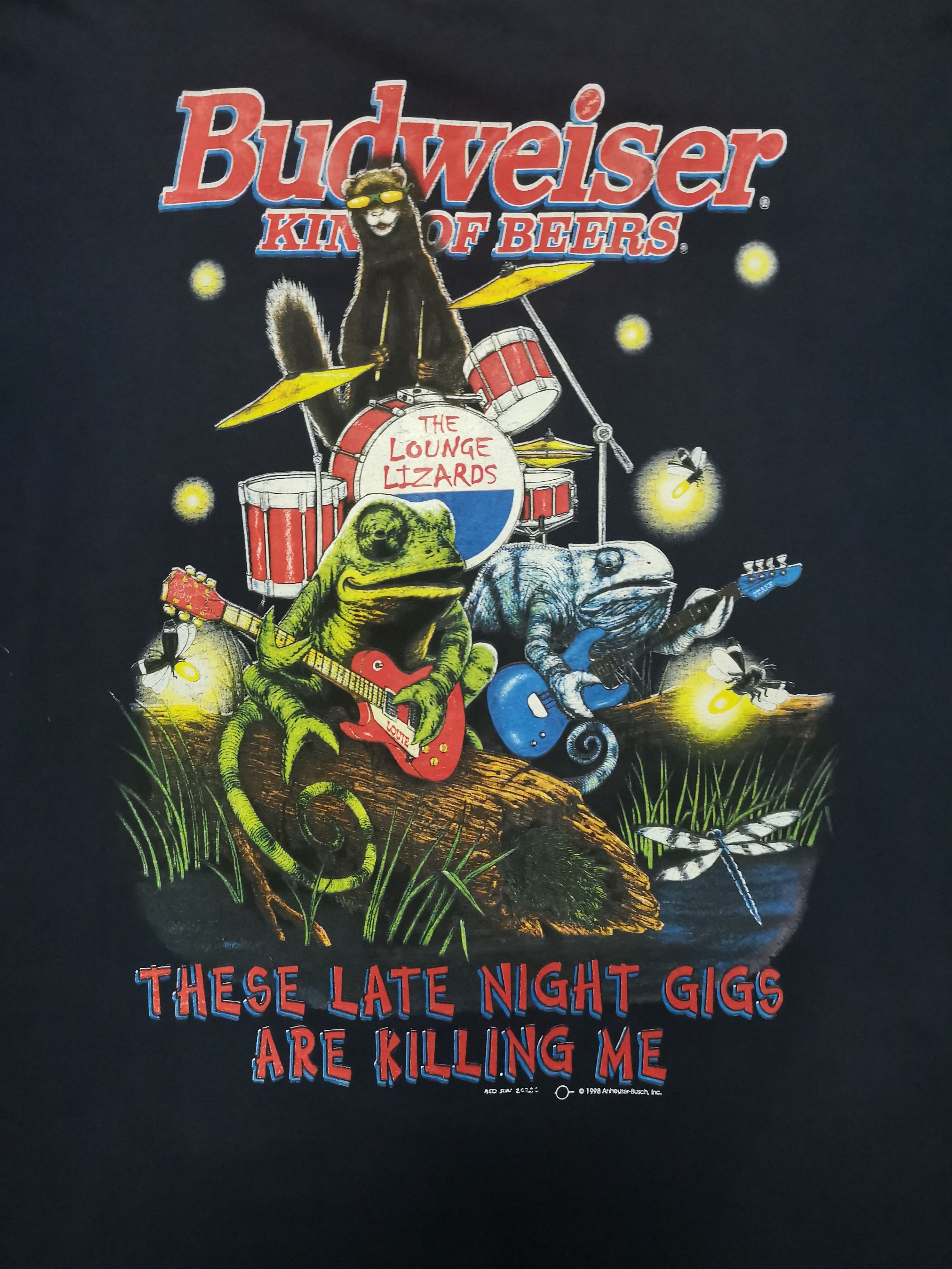 Rap Tees X Vintage Vintage Budweiser King Of Beers Tees Hoodie, Sweatshirt | FlexRushtees.com
