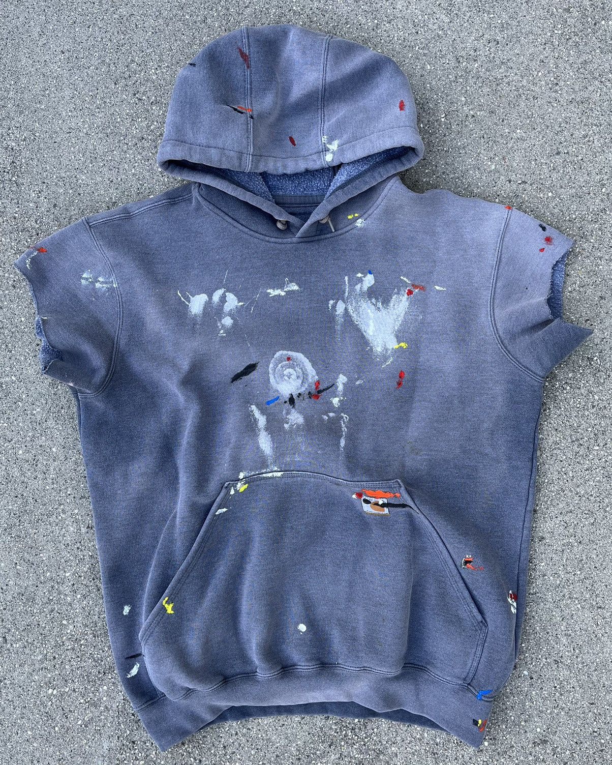 Japanese Brand Custom Carhartt Hoodie Sun Fade Thrashed Distressed Reworked