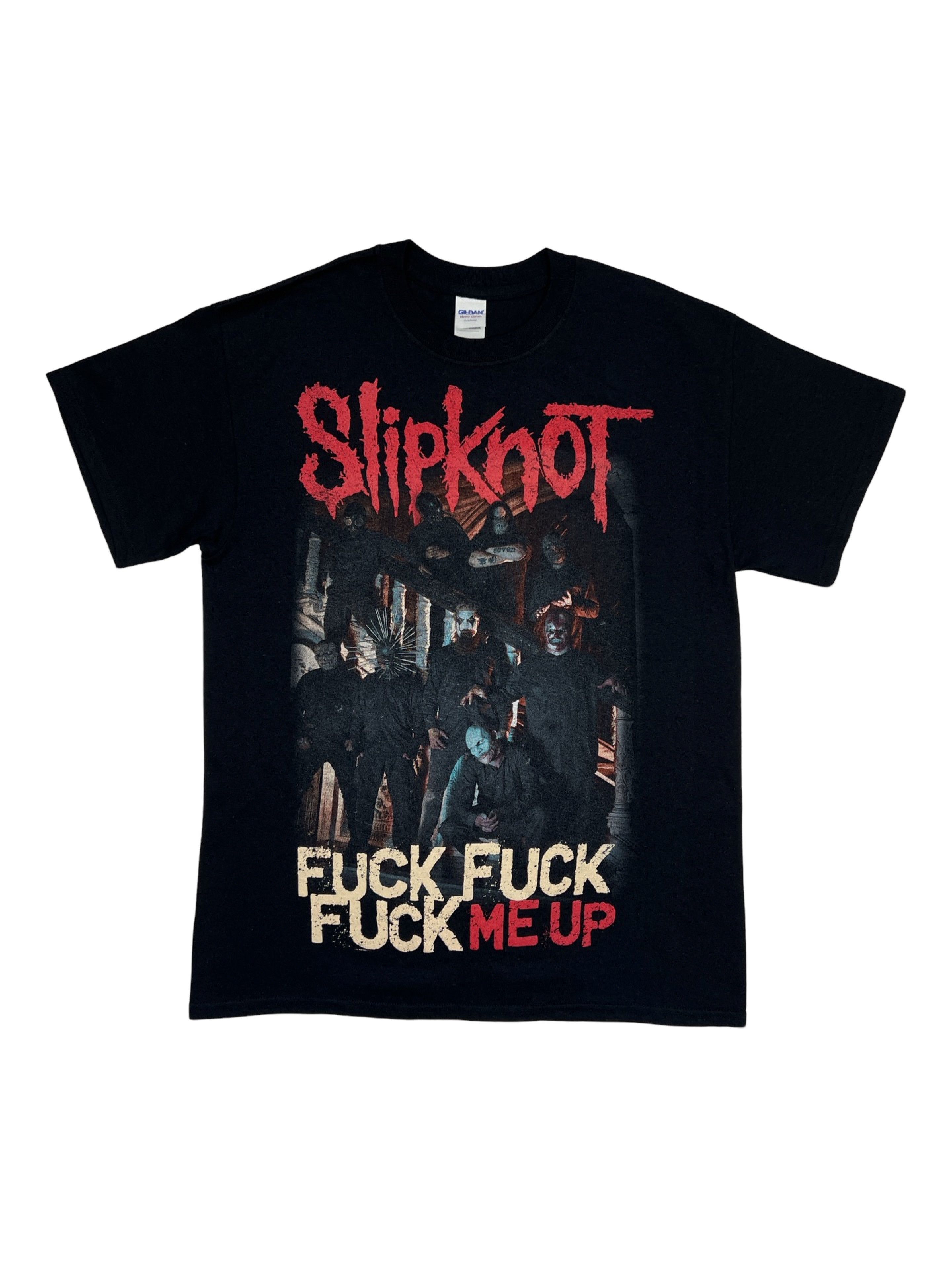Band Tees 2015 Slipknot Fuck Me Up Crazy Both Side Printed Tee Hoodie, Sweatshirt | FlexRushtees.com