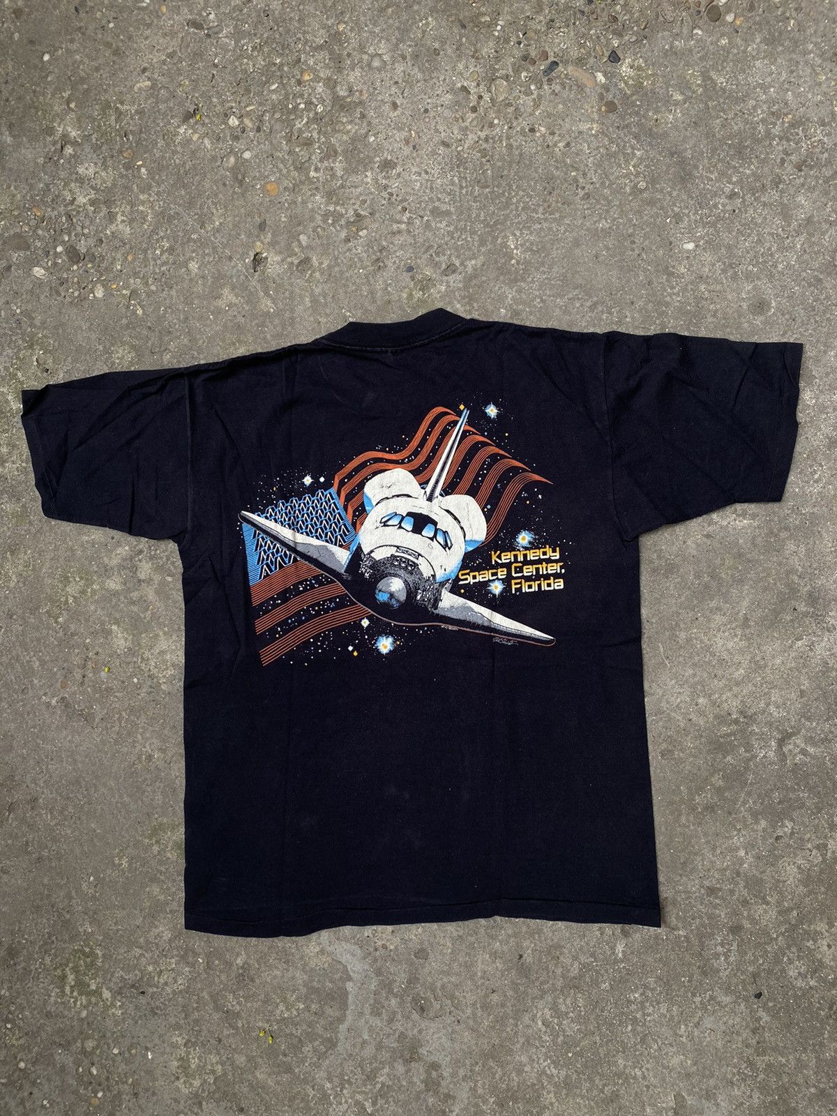 Vintage 90s Single Stich Kennedy Space Center Tee