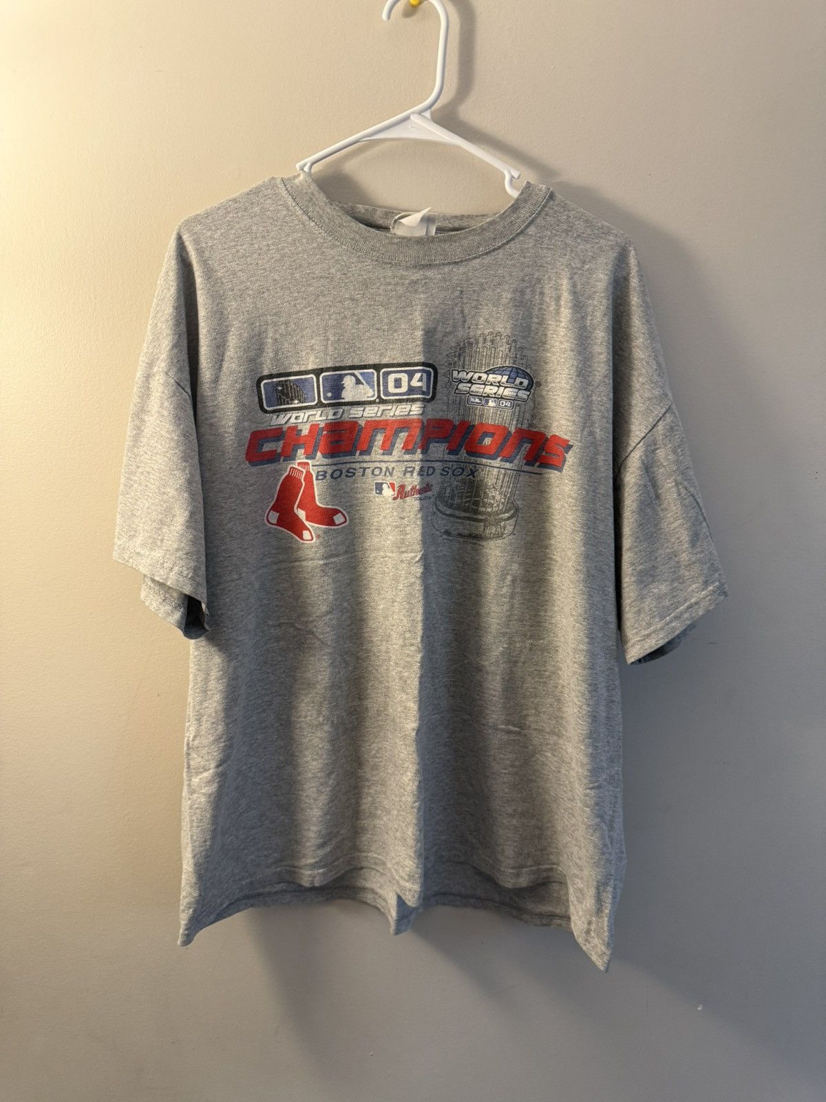 Mlb Vintage 04 Boston Red Sox World Series Champions Tee