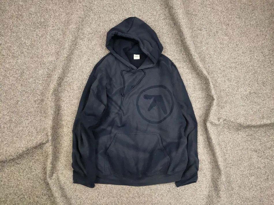Vintage 90 S Aphex Twin Logo Sun Faded Boxy Blank Hoodie T-Shirts, Sweatshirt | FlexRushtees.com