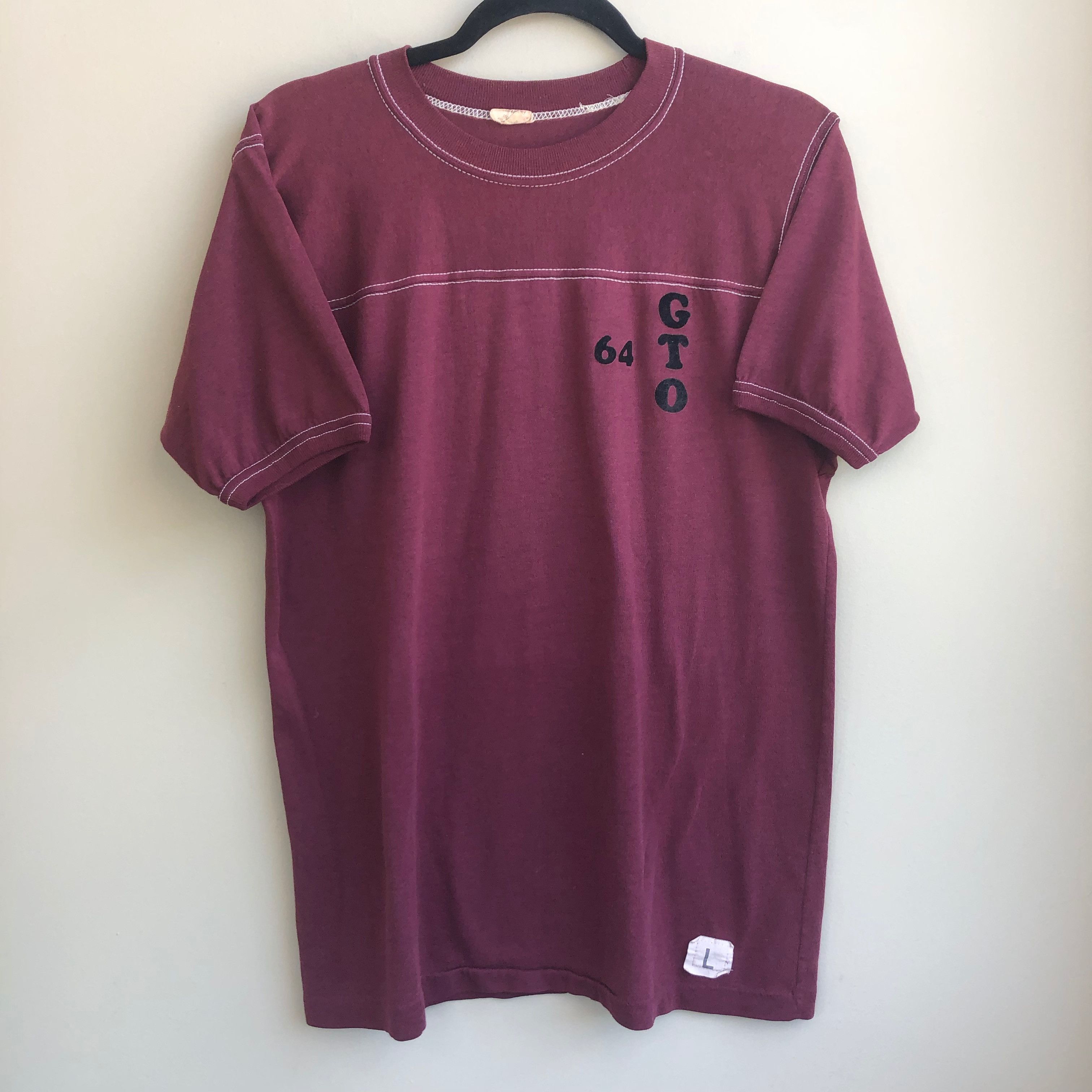Vintage Vtg 60s T Shirt Sz M L 1964 Gto Pontiac Lemans True Vintage Classic Car Tee Euc