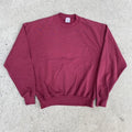 Vintage 1990s Burgundy Jerzees Crewneck Sweatshirt