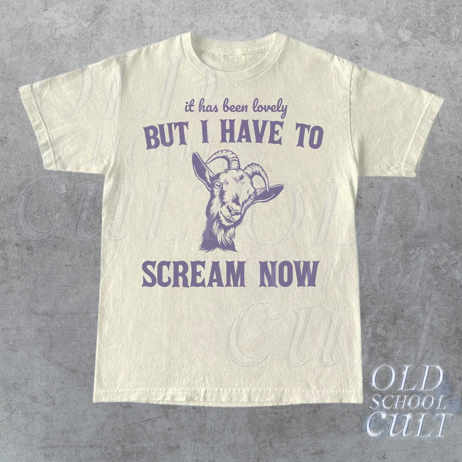 The Unbranded Brand Goat But I Have To Scream Now Retro 90s Graphic T Shirt