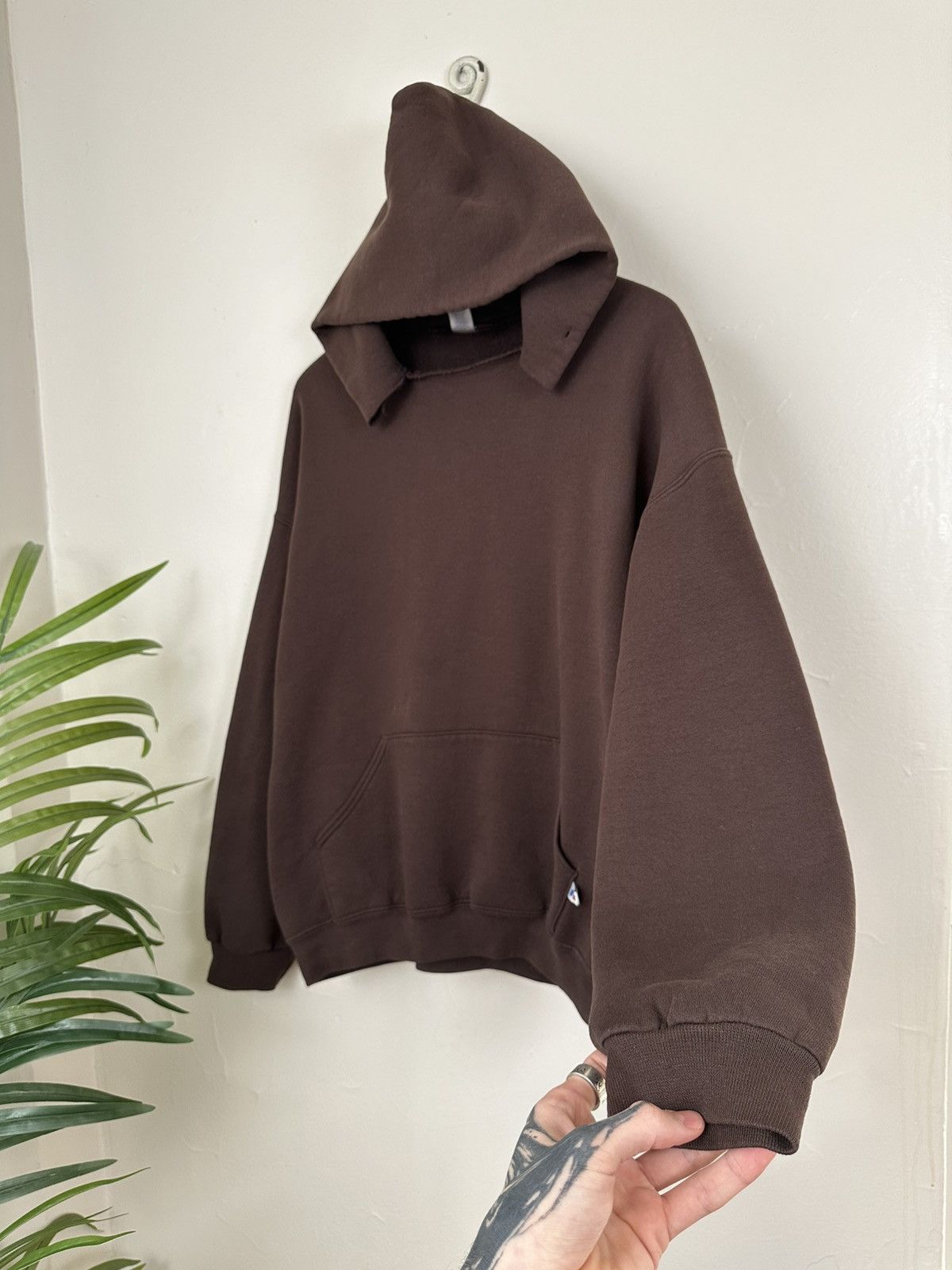 Russell Athletic Xxl Sick Boxy Brown Y2k Russell Athletic Hoodie