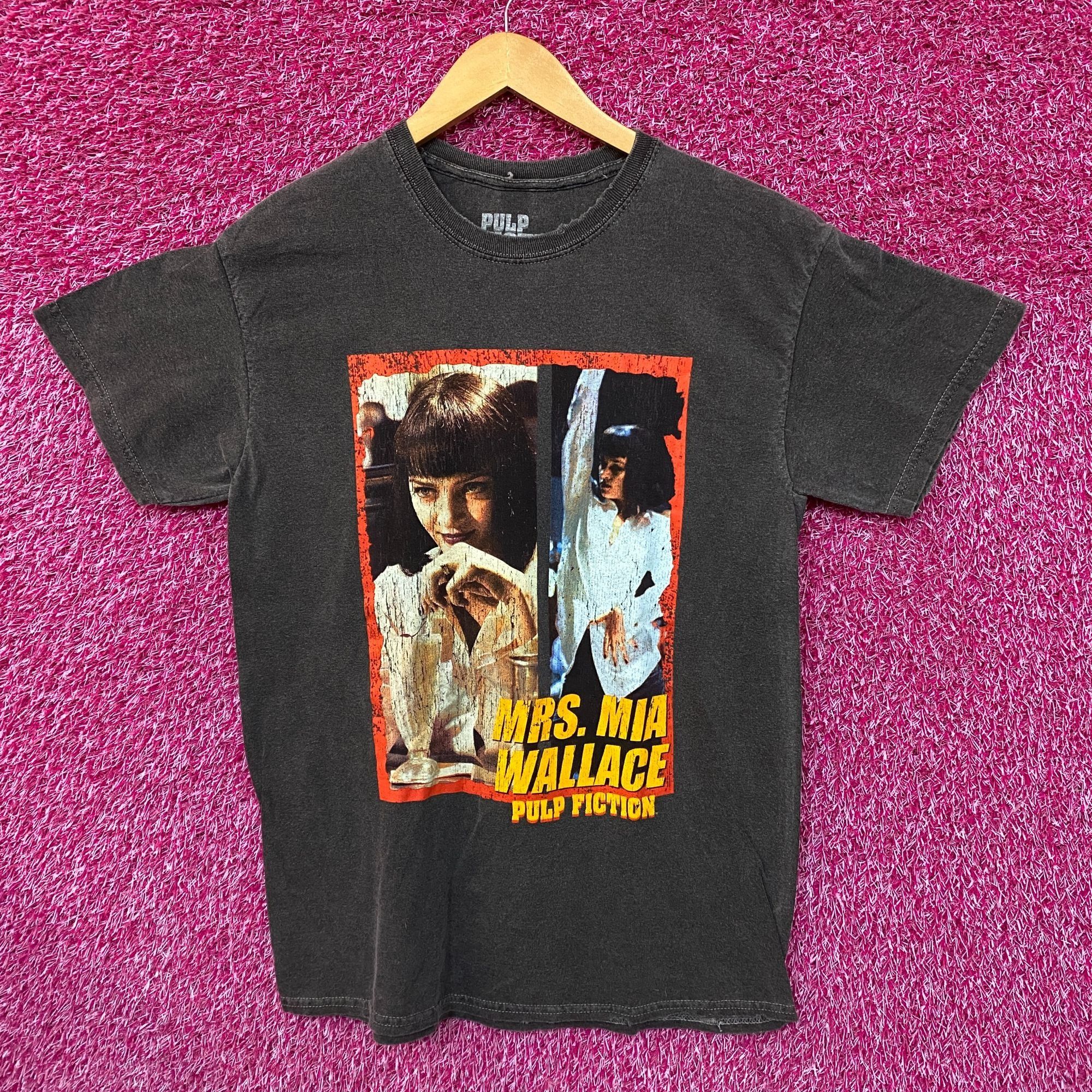 Vintage Pulp Fiction Mrs Mia Wallace Poster Movie Tee L