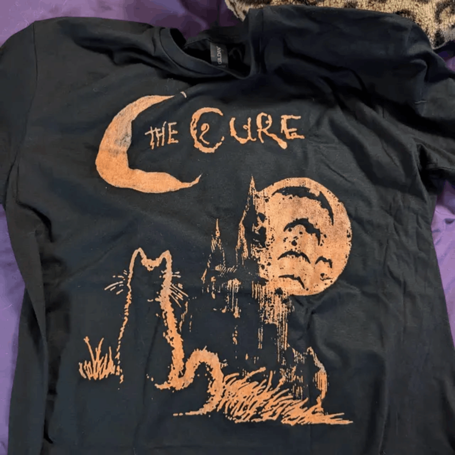 Vintage The Cure Cat Tee 90s Alt Indie Rock Cat Lover Gift Hoodie, Sweatshirt | FlexRushtees.com