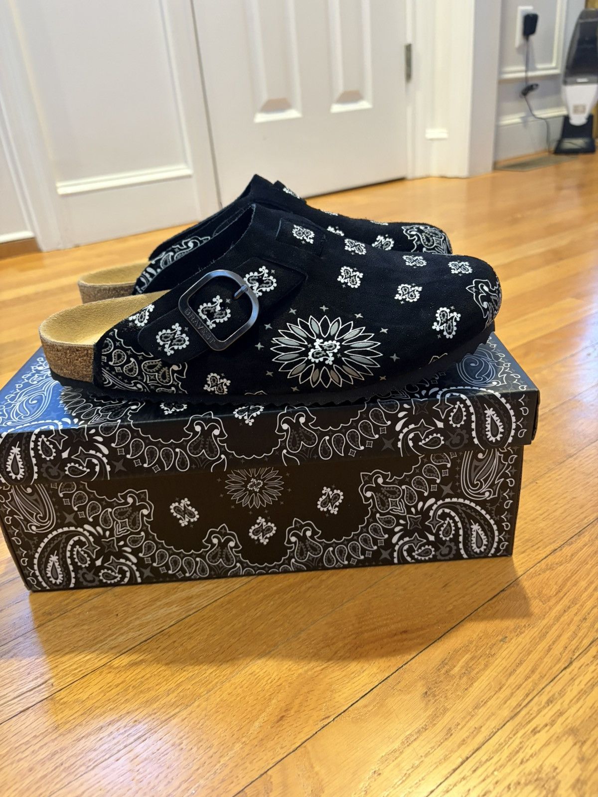 Studios Bravest Studios Paisley Suede Clogs
