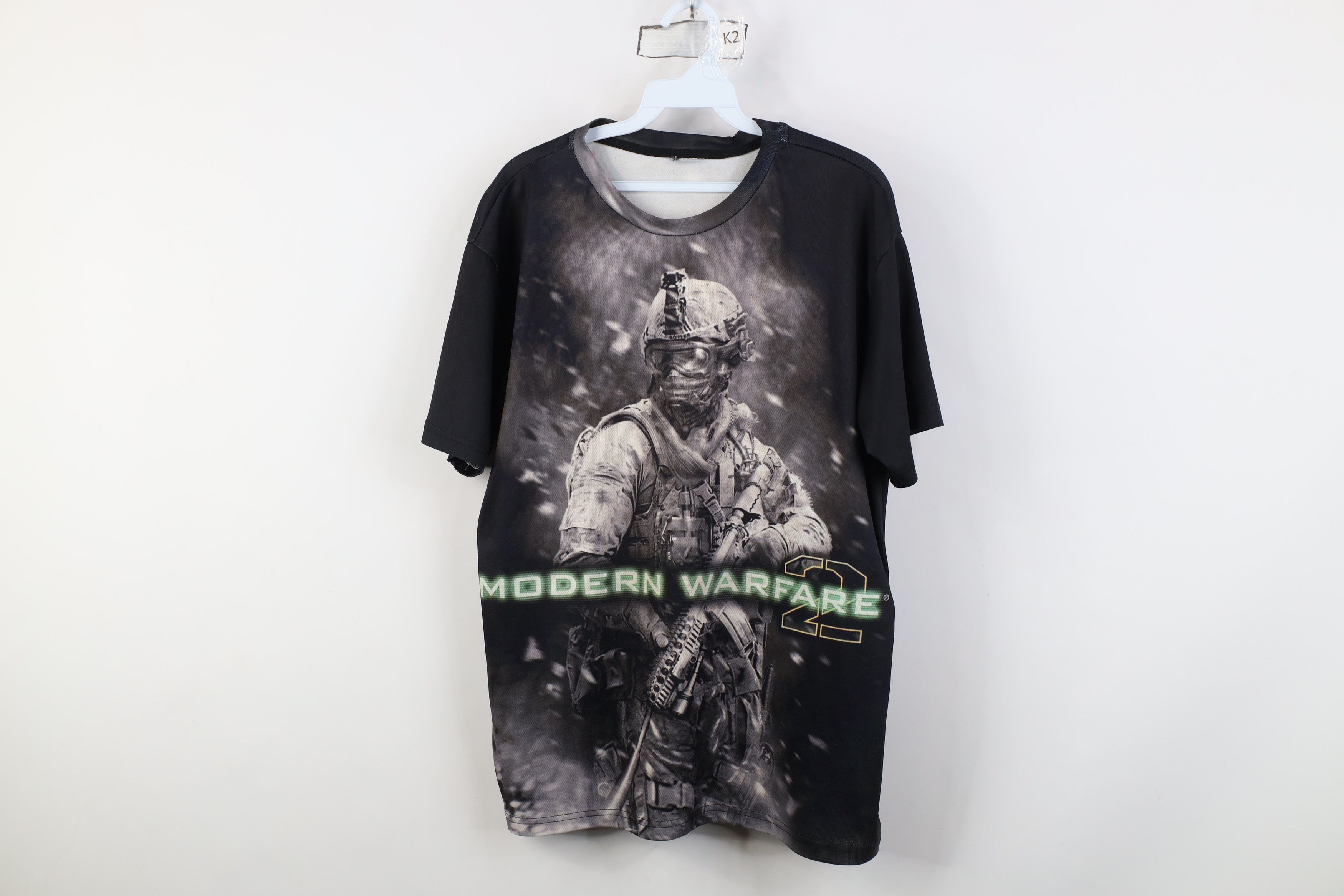 Vintage Y2k Print Call Of Duty Modern Warfare 2 Game T Shirt