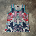 Barcelona Custo Barcelona Y2k Vintage Floral Mesh Top