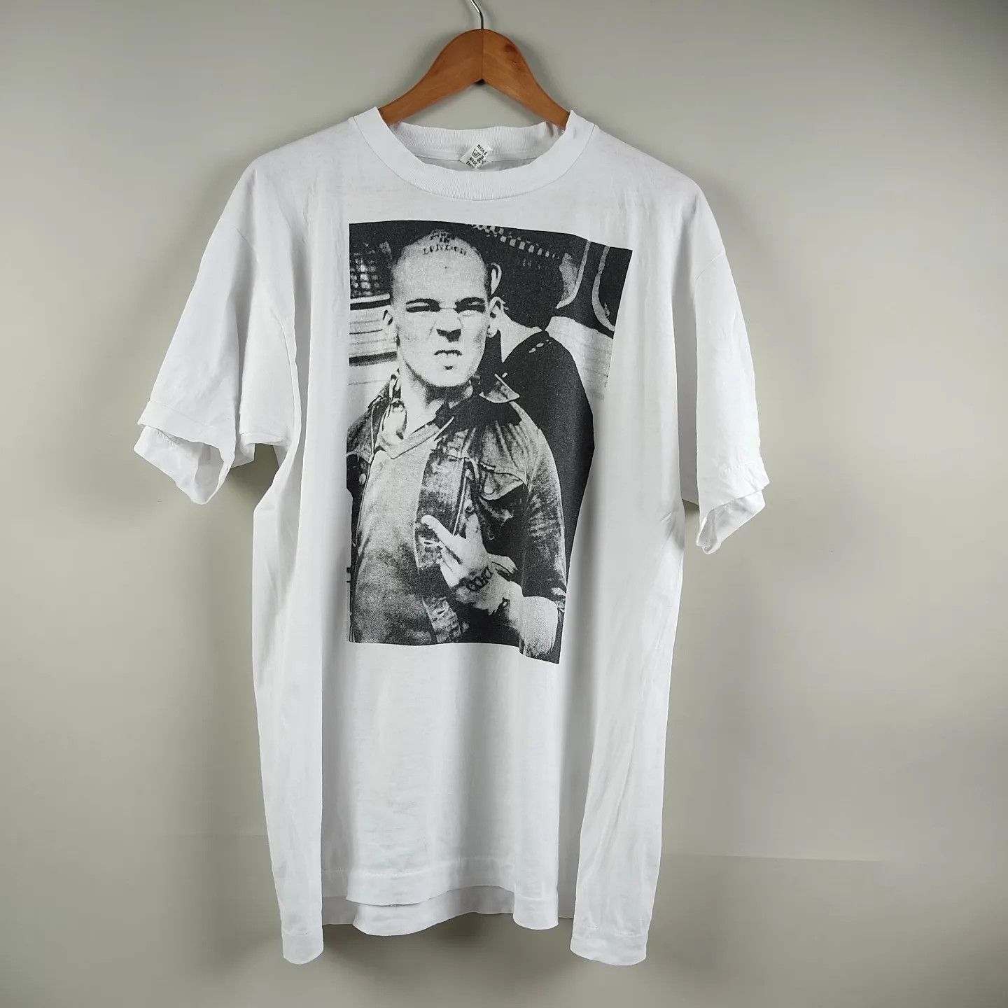 Vintage 90 S Skinhead Punk Tee Famous John Downing 1980 Photograph Hoodie, Sweatshirt | FlexRushtees.com