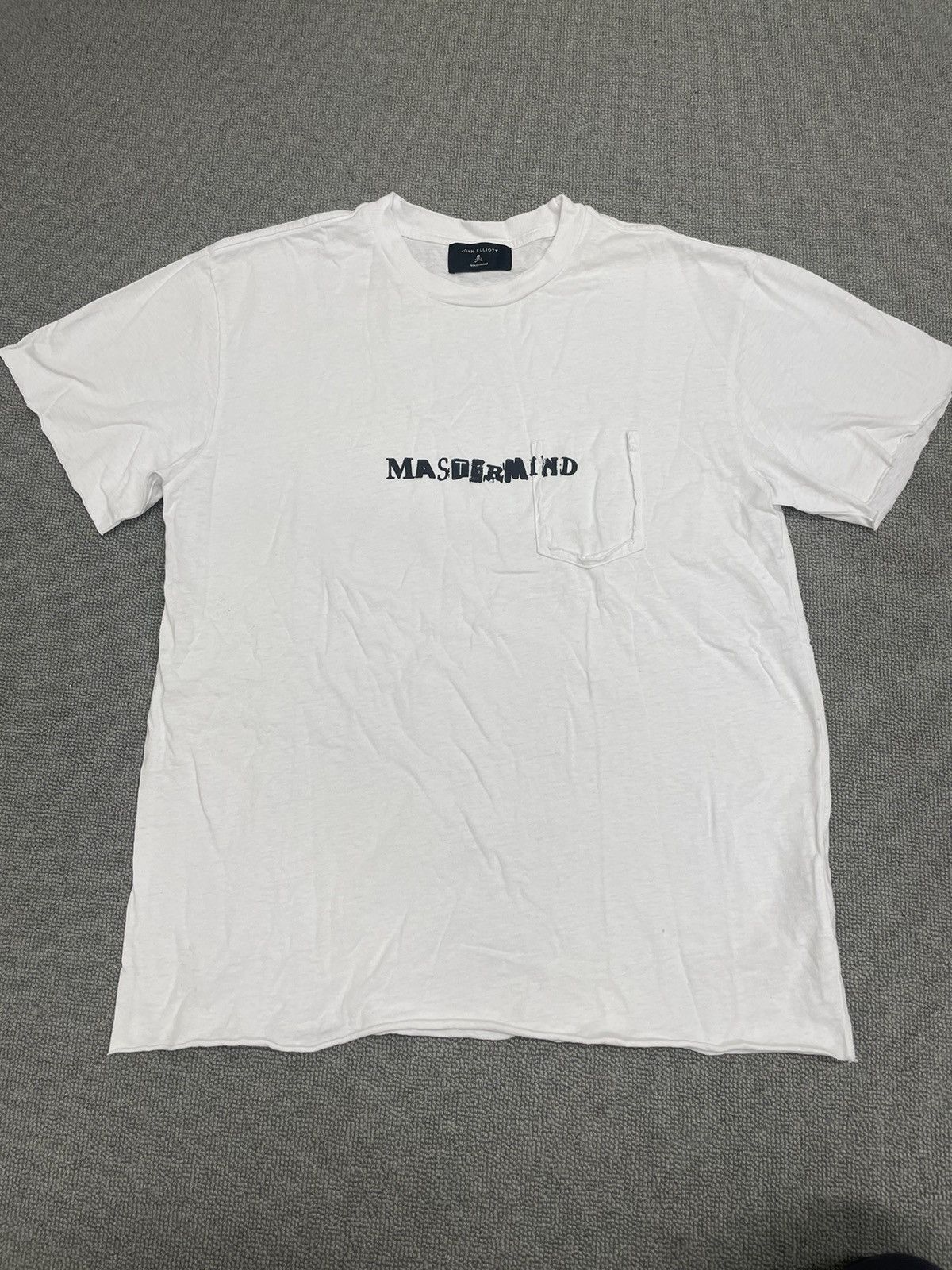 Mastermind Japan Distressed Pocket Tee Hoodie, Sweatshirt | FlexRushtees.com