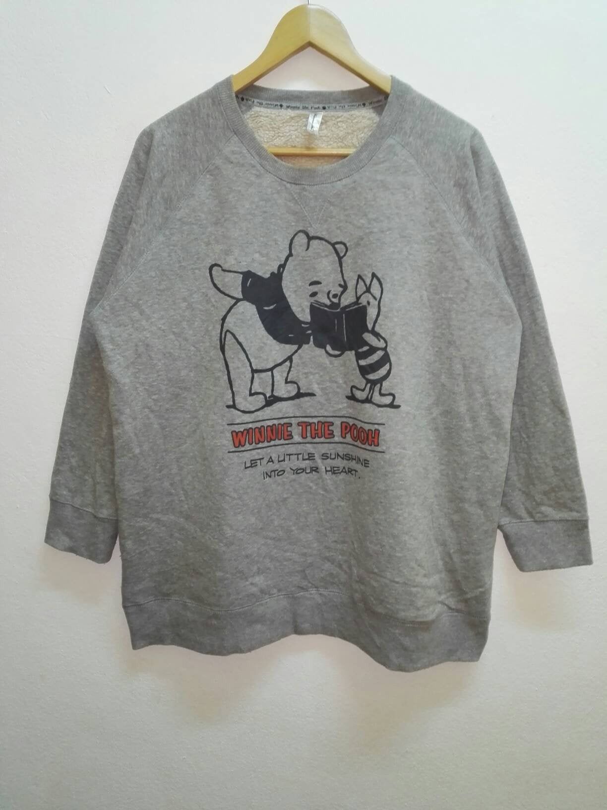 If Six Was Nine Vintage Winnie The Pooh Big Logo Sweatshirt Fur Winter T-Shirts, Hoodie | FlexRushtees.com
