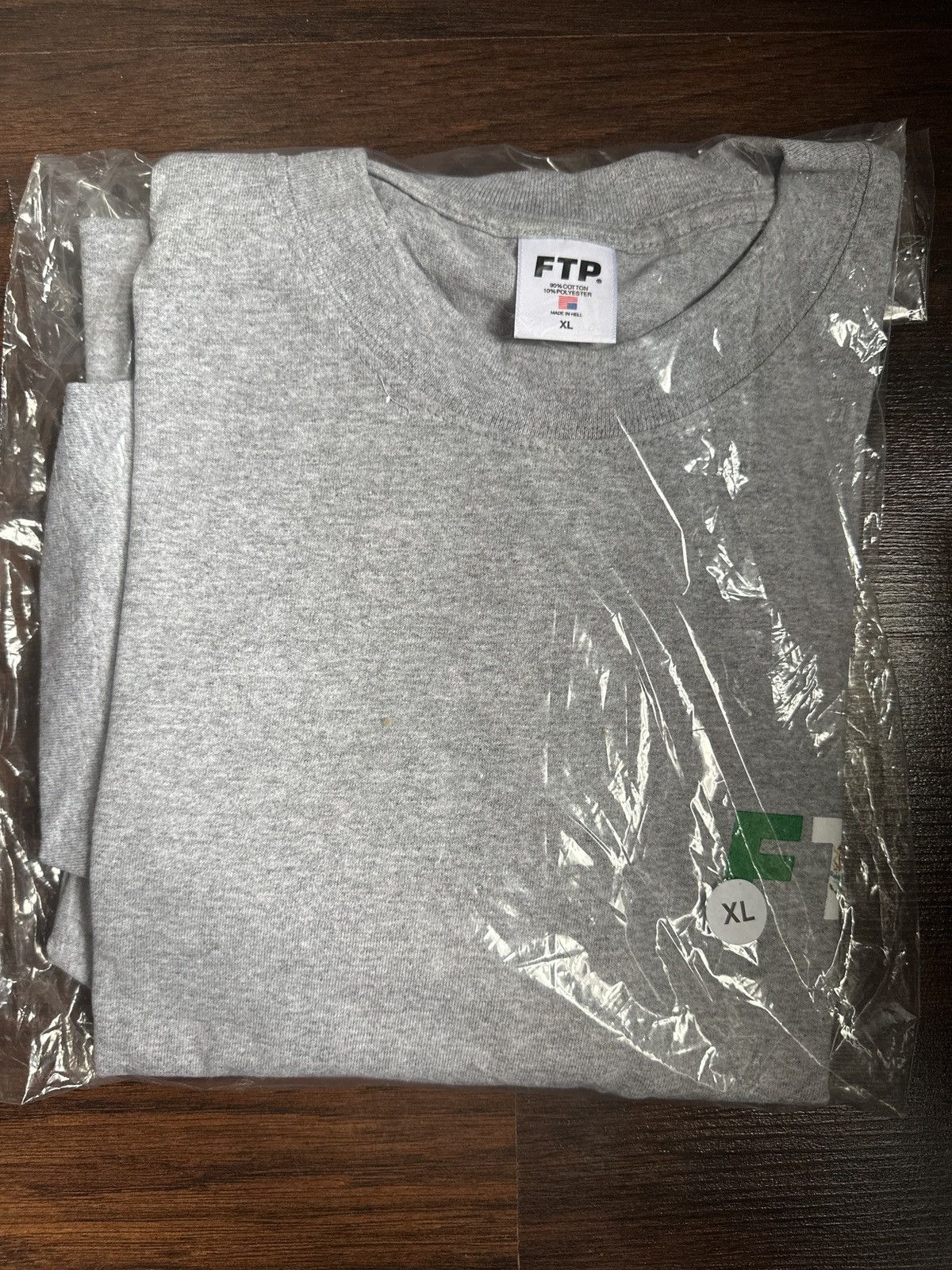 Fuck The Population Ftp Mexican Flag Logo Heather Gray Tee Size Xl