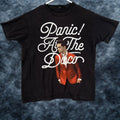 Next Level Vintage Panic At The Disco Shirt Adult Medium Black T Shirt Mens Music Band Graphics 90s Hoodie, Sweatshirt
