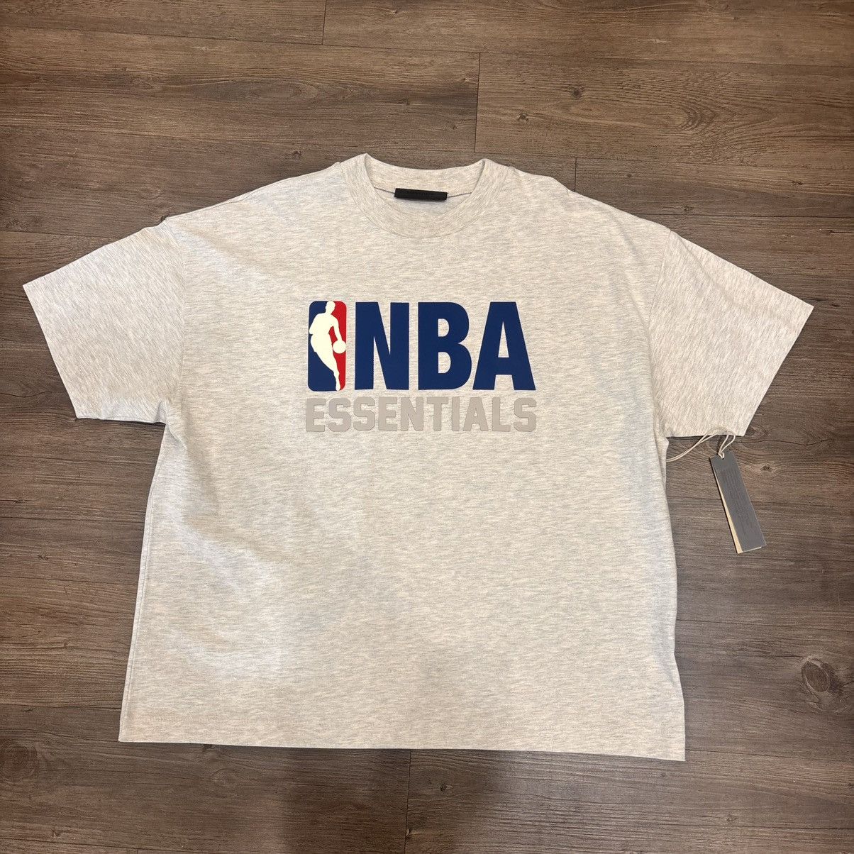 Essentials Nba Heather Grey Tee Hoodie, Sweatshirt | FlexRushtees.com