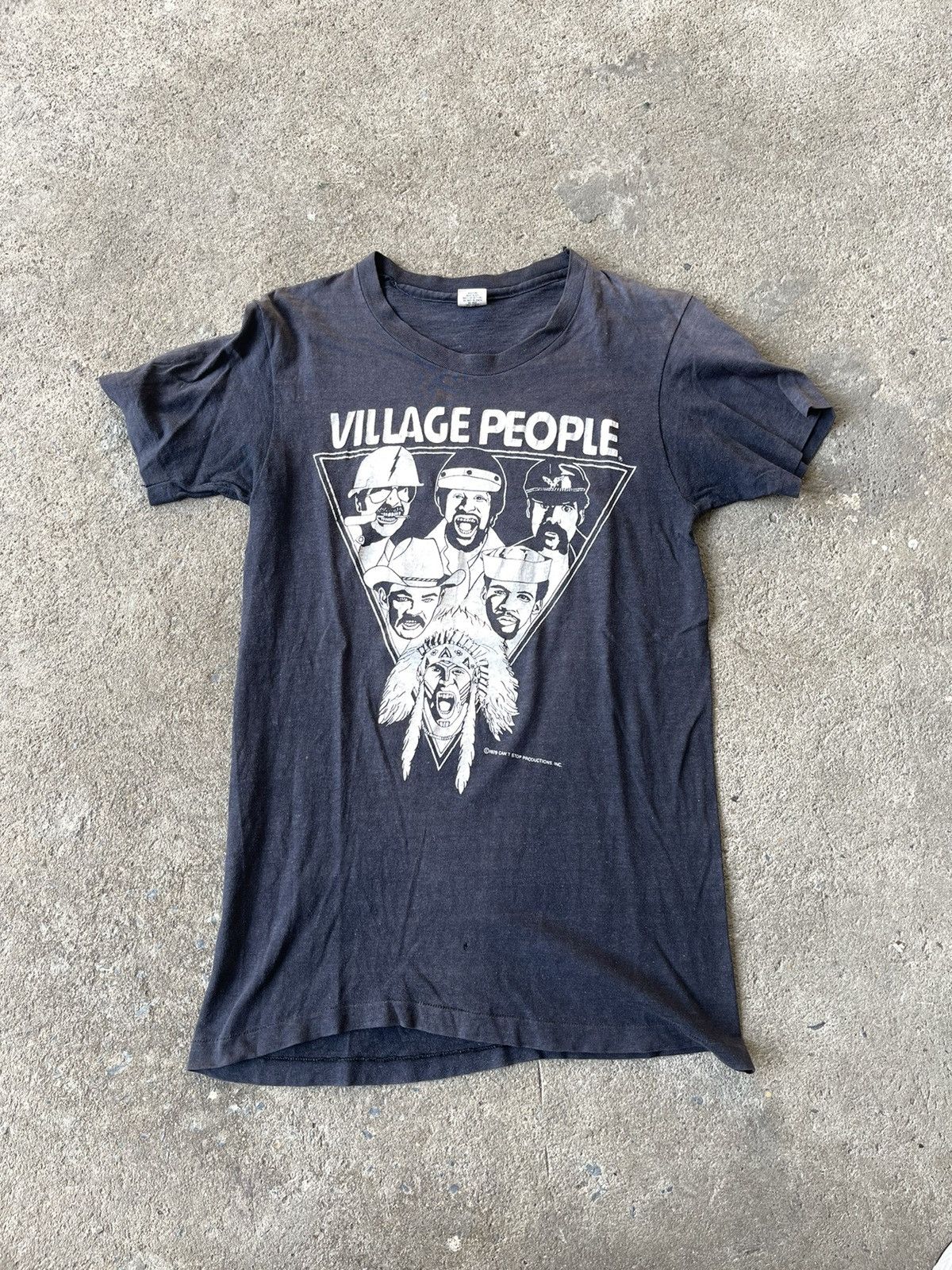 Vintage 1979 Village People Tee 70s Band Disco Funk Hanes