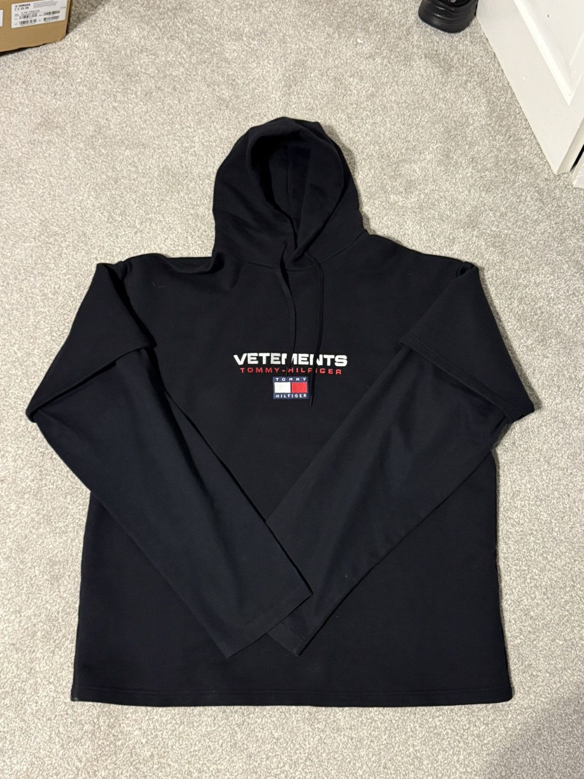 Tommy Hilfiger Double Sleeve Hoodie T-Shirts, Sweatshirt | FlexRushtees.com