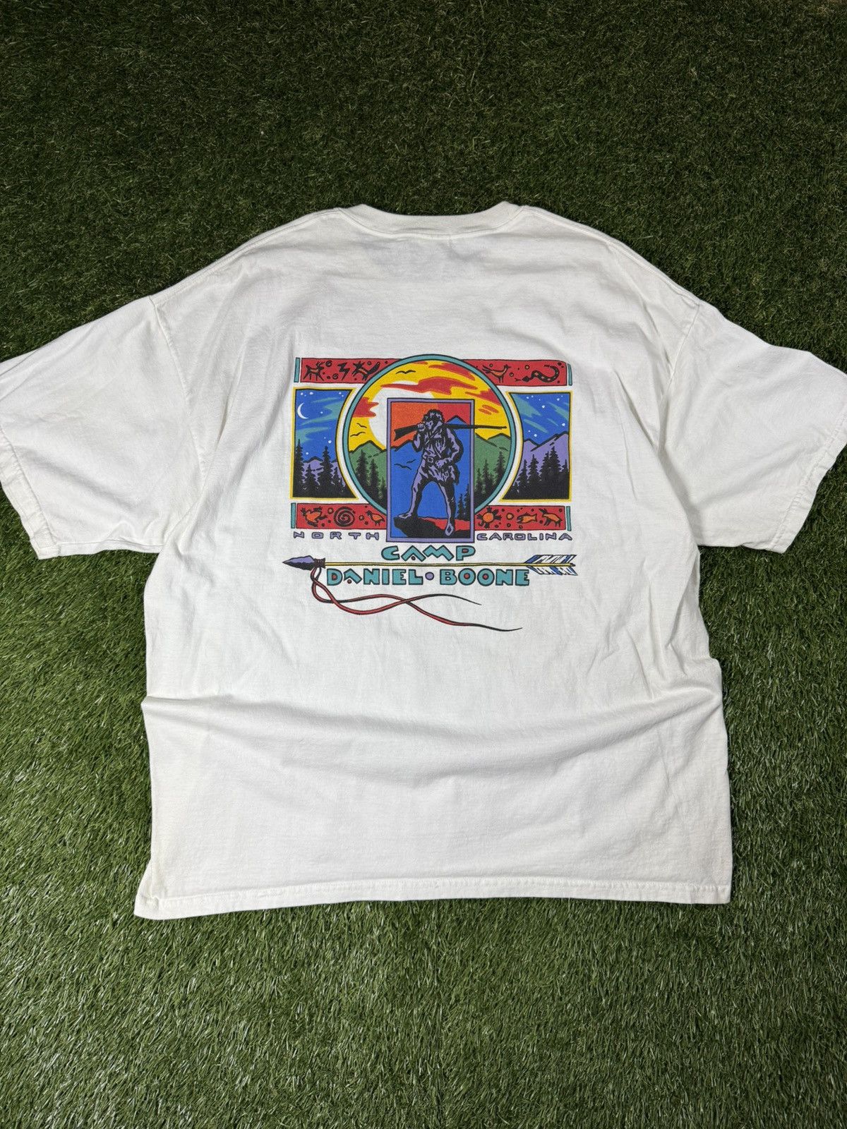 Vintage 90s Camp Boone Western Aztec Tribal Carolina Tee